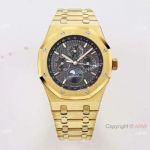 Audemars Piguet Perpetual Calendar Royal Oak Cal.5134 Watch Yellow Gold Black Dial 41mm